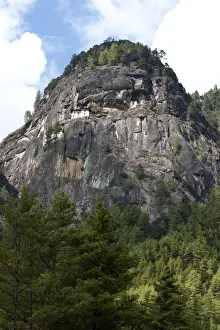 Bhutan Prints: Taktsang Palphug Monastery, (Tigers Nest monastery), a sacred Buddhist site built in 1692
