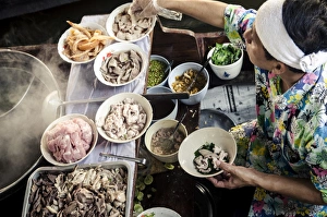 Taling Chan floating market, Bangkok, Thailand, Southeast Asia, Asia