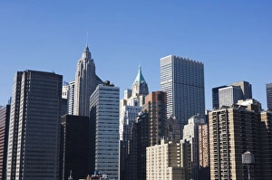 Tall buildings in the Financial District of Lower Manhattan