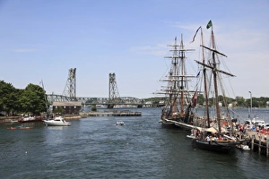 Masts Prints: Tall Ships, Portsmouth, New Hampshire, New England, United States of America