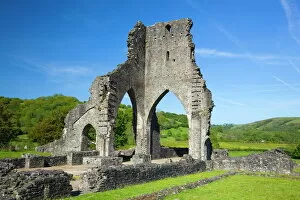 12th Century Gallery: Talley Abbey, near Llandeilo, Carmarthenshire, Wales, United Kingdom, Europe