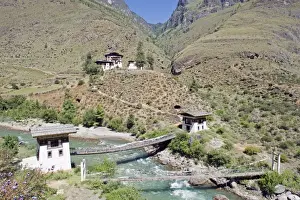 Paro Prints: Tamchhog Lakkhang Temple, owned by descendants of the bridge builder Thantong Gyalpo