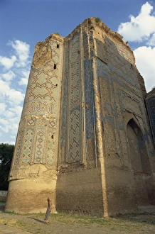 Samarkand Prints: Tamerlanes Palace gate, Shakhrisabz, near Samarkand, Uzbekistan, Central Asia, Asia