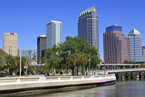 Tampa Prints: Tampa skyline and Hillsborough River