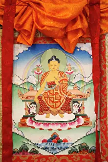 Animal Representation Prints: Tangka of the Buddha Shakyamuni, Tu An Buddhist Temple, Saint-Pierre-en-Faucigny