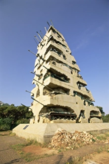 Tank monument to peace commemorating the end of