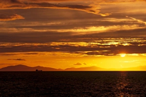 Purple Prints: Tanker in the Little Minch