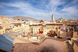 Skills Prints: Tannerie Chouara, Medina, Fes, UNESCO, Morocco