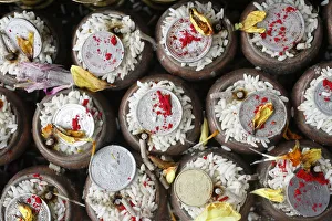 Images Dated 22nd July 2007: Tantric offerings, Kathmandu, Nepal, Asia