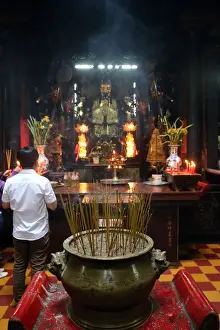 Altar Prints: Taoist temple. Jade Emperor pagoda (Chua Phuoc Hai), Ho Chi Minh City, Vietnam, Indochina