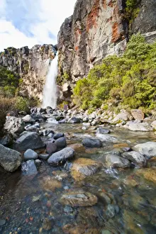 River Valley Prints: Taranaki Falls, River Valley, Tongariro National Park
