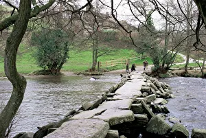 Somerset Prints: Tarr Steps, Exmoor National Park, Somerset, England, United Kingdom, Europe