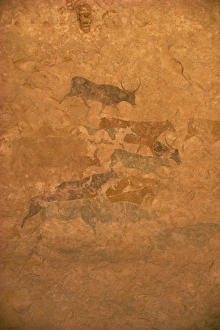 Tassili Prints: Tassili Plateau, rock painting, Algeria, North Africa, Africa
