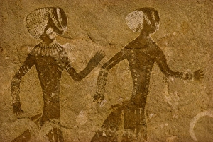 Tassili Prints: Tassili rock painting, Tanzoumaitak, Algeria, Africa