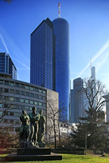 Hesse Prints: Taunusanlage and Financial District, Frankfurt am Main, Hesse, Germany, Europe