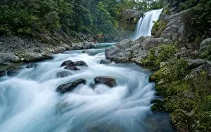 Tawhai Falls, Tongariro National Park, UNESCO World Heritage Site, North Island, New Zealand, Pacific