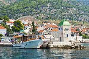 Taxi Prints: Taxi boat to Zlatni Rat Beach, Bol Town