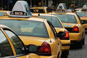 Crowd Prints: Taxi cabs, Manhattan