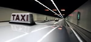 Taxi, Cross-Harbour Tunnel, Hong Kong, China, Asia