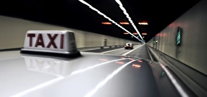 Images Dated 8th April 2007: Taxi, Cross-Harbour Tunnel, Hong Kong, China, Asia