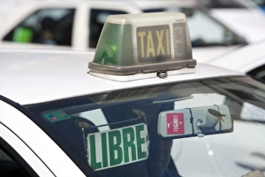 Images Dated 19th April 2007: Taxi, Madrid, Spain, Europe