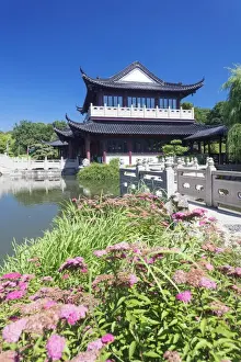 Landscaped Prints: Tea house, Chinese Garden, Luisenpark municipal park