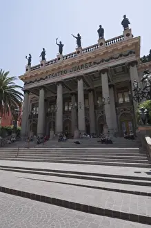 Guanajuato State Prints: Teatro Juarez, theatre famous for its architectural mixtures in Guanajuato