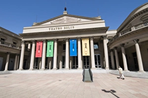 Uruguayan Prints: Teatro Solis, opera house, Montevideo, Uruguay, South America