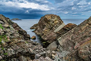Newfoundland And Labrador Prints: Tectonic plate rocks, Bonavista Peninsula, Newfoundland, Canada, North America