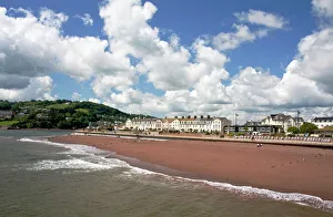 Low Tide Prints: Teignmouth and Shaldon, South Devon, England, United Kingdom, Europe