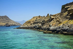 Musandam Prints: Telegraph Island in the Khor ash-sham fjord, Musandam, Oman, Middle East