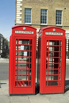 Telephone boxes, London, England, United Kingdom, Europe