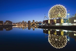 Inlet Prints: Telus Science World, on False Creek, Vancouver, British Columbia, Canada, North America