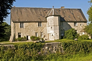 Normandie Prints: Templars house, Ambourville, Normandy, France, Europe