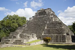 Temple 1, Mayan Site, Chacchoben Archaeological Zone, Chacchoben, Quintana Roo State, Mexico, North America