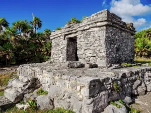 Archeological Prints: Temple 54, Tulum Archeological Site, Quintana Roo State, Mexico