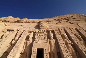 Facades Prints: Temple of Abu Simbel, UNESCO World Heritage Site, Lake Nasser, Egypt, North Africa