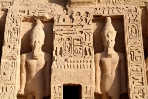 Detail of the Temple of Abu Simbel, UNESCO World Heritage Site, Lake Nasser
