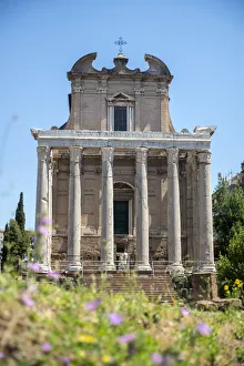 Temple of Antoninus and Faustina, Roman Forum, UNESCO World Heritage Site, Rome, Lazio