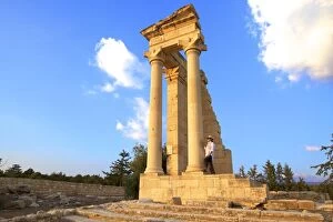 Ruined Gallery: Temple of Apollo, Kourion, UNESCO World Heritage Site, Cyprus, Eastern Mediterranean