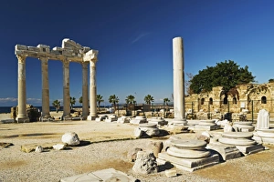 Antalya Province Prints: Temple of Apollo, Side, Antalya Province, Anatolia, Turkey, Asia Minor, Eurasia