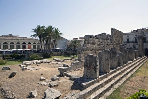 Syracuse Prints: The Temple of Apollo, Siracusa, Ortigia, Sicily, Italy, Europe