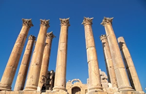 Guard Prints: The Temple of Artemis, built in the 2nd century AD, Jerash, Jordan, Middle East