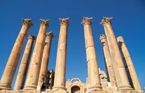 Images Dated 17th May 2010: The Temple of Artemis, built in the 2nd century AD, Jerash, Jordan, Middle East