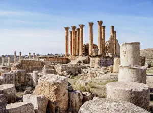 Temple Of Artemis Prints: Temple of Artemis, Jerash, Jerash Governorate, Jordan, Middle East
