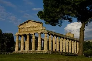 Images Dated 27th September 2008: Temple of Athena, Paestum, UNESCO World Heritage Site, Campania, Italy, Europe