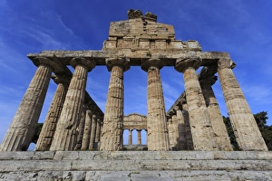 Temple of Athena (Temple of Ceres), Paestum, Greek ruins, UNESCO World Heritage Site