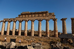 Ancient Greece Prints: Temple C columns at the Acropolis of Selinunte