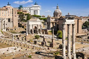 Support Prints: Temple of Castor and Pollux, Arch of Septimius Severus, Roman Forum