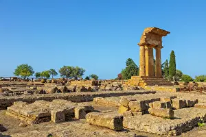Ancient Rome Prints: Temple of Castor and Pollux, Valle dei Templi (Valley of Temples)